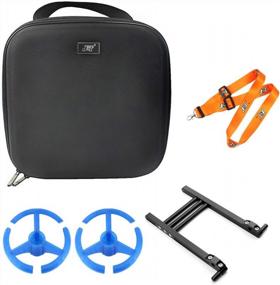 img 4 attached to Orange JMT Remote Controller Case Bag With CNC Alloy Transmitter Bracket Stand Holder For Jumper T16 Pro, FrSky X9D, AT9S, AT10 And Flysky - Improve Your Search Engine Ranking