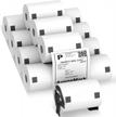 avenemark - 12 rolls compatible with brother dk-1241 (4" x 6") replacement shipping labels - 200/roll dk adress labels for brother ql label printers - include 1 detachable frame logo