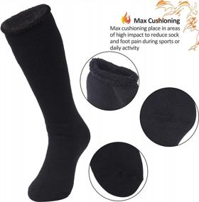 img 2 attached to Thick Insulated Heated Winter Socks - Sunew Warm Thermal Crew Socks For Unisex
