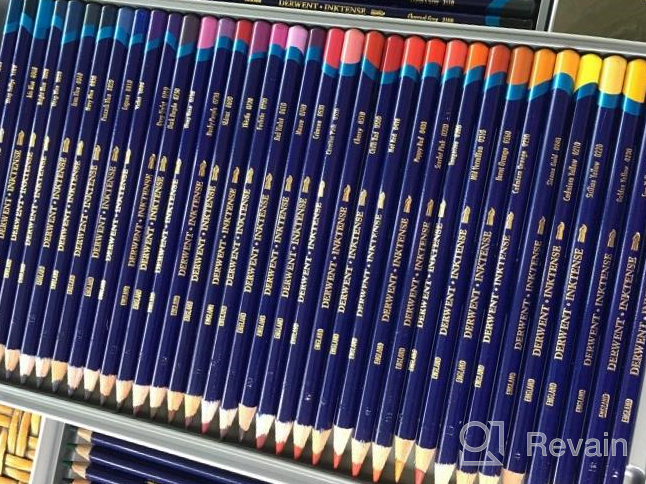 img 1 attached to Vibrant Inktense Pencils Set Of 36 - Perfect For Watercolor, Drawing, And Coloring On Paper And Fabric - Great Holiday Gift Idea! review by Courtney Huggins