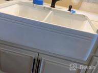 img 1 attached to Upgrade Your Kitchen With The VASOYO 33 Inch Farmhouse Sink - White Fireclay Ceramic Apron Front Single Bowl Sink review by John Bones