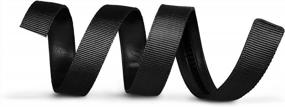 img 1 attached to Black Mission Belt Leather 40Mm Men's Accessories and Belts