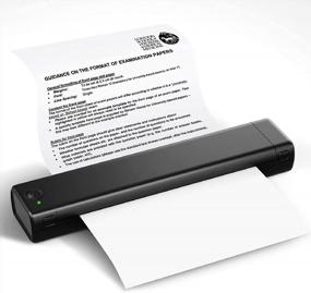img 4 attached to COLORWING Portable Printers Wireless For Travel M08F-A4 Bluetooth Thermal Printer, Suitable For Mobile Office, Support 8.26" X 11.69" A4 Size Thermal Paper, Compatible With Android And IOS Phone