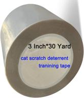 cat scratch deterrent training tape: protect your furniture with clear double sided tape logo