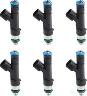 🚗 high-quality jdmon fuel injectors replacement for dodge dakota durango nitro ram1500 jeep commander grand cherokee liberty mitsubishi raider 3.7l v6 – set of 6 (replace oem #0280158020) логотип