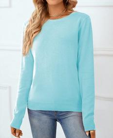 img 1 attached to Step Up Your Style With QUALFORT'S Cozy Cotton Crewneck Sweater