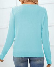 img 3 attached to Step Up Your Style With QUALFORT'S Cozy Cotton Crewneck Sweater