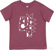 👀 eye-catching 7 ate 9 apparel kids 4 birthday dinosaur four dino spike tee logo