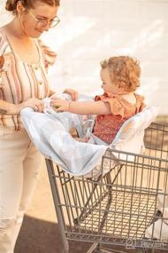img 1 attached to BINXY BABY 2-in-1 Cushy Cart and High Chair Cover - Universal Fit with Storage Pouch (Buffalo Check)