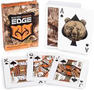 get your game on with brybelly's premium woodland camouflage playing cards - standard poker size logo