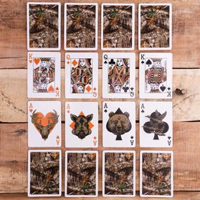 img 2 attached to Get Your Game On With Brybelly'S Premium Woodland Camouflage Playing Cards - Standard Poker Size