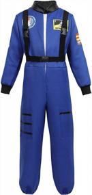 img 4 attached to Kids' Astronaut Costume - Boys' Space Suit For Cosplay And Dress-Up By Grebrafan
