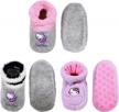 soft and cozy plush cartoon animal slippers booties for infants and toddlers logo