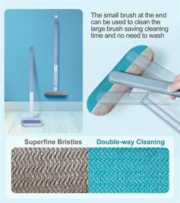 img 1 attached to 4-in-1 Window Screen Cleaner Brush: Efficient Mesh Cleaning with Mini Squeegee, Wet and Dry Dual-Use Brush for Window, Sofa, and Wall