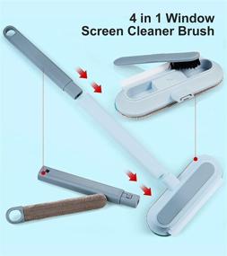 img 2 attached to 4-in-1 Window Screen Cleaner Brush: Efficient Mesh Cleaning with Mini Squeegee, Wet and Dry Dual-Use Brush for Window, Sofa, and Wall