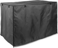 waterproof and durable 420d polyester dog crate cover in black - fits most 42 inch wire dog crates (cover only) logo