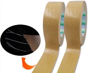 img 4 attached to Heavy-Duty ELEPA Reinforced Kraft Paper Tape - Self-Adhesive Packaging Tape For Warehouses, Shipping, And Storage - 1.88 Inch X 165 Feet