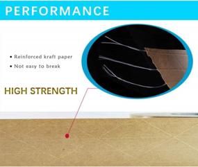 img 1 attached to Heavy-Duty ELEPA Reinforced Kraft Paper Tape - Self-Adhesive Packaging Tape For Warehouses, Shipping, And Storage - 1.88 Inch X 165 Feet
