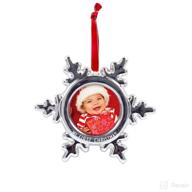 🎄 tiny idea baby's first christmas snowflake photo ornament: ideal holiday gift for new and expecting parents logo