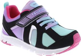 img 1 attached to 👟 TSUKIHOSHI Strap Closure: Machine Washable Slip Resistant Non Marking Girls' Shoes - Athletic Styling Ensures Safety and Durability