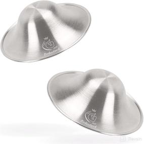 img 4 attached to 🤱 Silver Nursing Cups - Premium Silver Nipple Covers for Protecting and Soothing Sore Nipples during Breastfeeding, Nursing Shields for Newborns, Nursing Pads - Essential Breastfeeding Accessories