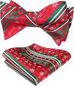 img 4 attached to Add Festive Charm to Your Attire with the HISDERN Christmas Snowman Pocket Square