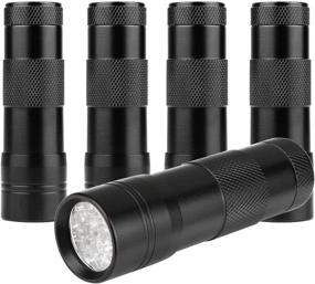 img 4 attached to 🔦 Findway UV Flashlight Black Lights - 12 LED UV Blacklight Detector Pack of 5: Ideal for Dogs, Pet Stain Removal, Bed Bug Detection