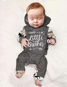 img 2 attached to Letter Print Long Sleeve Romper For Baby Boys - Stylish And Comfortable Clothes!