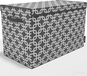 img 3 attached to 📦 Trellis Pattern Chest and Storage Box: Perfect House Organization Products for Girls or Boys