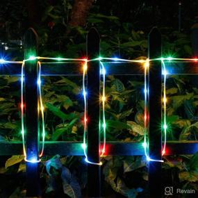 img 1 attached to 🌈 8 Modes Solar Rope Lights Outdoor String Lights 13M 42.6Foot 100LED 2400mah High Capacity Battery Starry Fairy Lights for Indoor Outdoor Garden Patio Party Decorations Multi Color" -> "Multi Color 13M Solar Rope Lights 100LED 2400mah High Capacity Battery Starry Fairy Lights for Indoor Outdoor Garden Patio Party Decorations