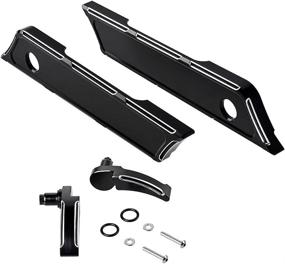 img 3 attached to Premium Billet CNC Aluminum Saddlebag Latch Cover and Lid Lifter Kit - Fits 2014-2018 Harley Touring Road King Street Electra Glide