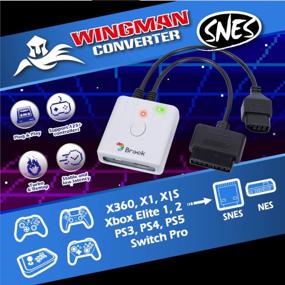 img 1 attached to Получите максимум удовольствия от ретро-игр с помощью суперконвертера Mcbazel Brook Wingman SNES — подключите контроллеры PS5/PS4/Xbox/Switch к классическим консолям!