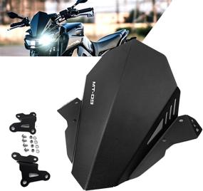 img 4 attached to YIMOTO MT09 MT-09 FZ09 FZ-09 Motorcycle Windshield – CNC Aluminum Windscreen Deflector 2017-2020