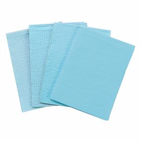 img 4 attached to Dental Consumables 2-Ply Tissue Poly Back Dental Bibs/Towels, Blue 13" X 18", Waffle Embossed (Pack Of 500) To Prevent Leak Through