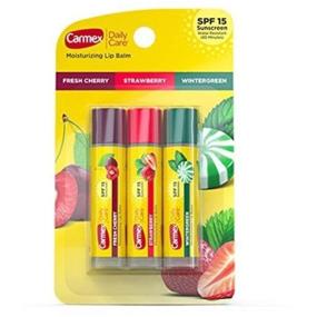 img 4 attached to 🍓 Carmex Assorted Strawberry Wintergreen Lip Balm Blister Pack