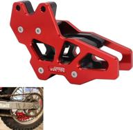 red cnc motorcycle chain guide guard protector for crf150f/crf230f/crf250f (2003-2020) логотип