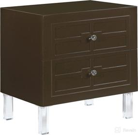 img 2 attached to Home Nightstand Closing Drawers Contemporary Furniture good for Bedroom Furniture