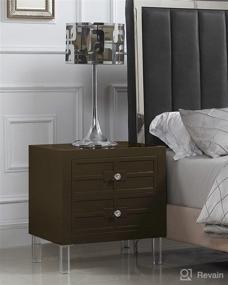 img 4 attached to Home Nightstand Closing Drawers Contemporary Furniture good for Bedroom Furniture