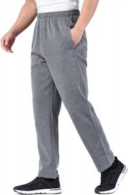 img 3 attached to Zoulee Men'S Jogger Pants With Zipper Fly And Drawstring Waist - A Timeless Classic For Sweatpants Lovers