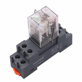 img 4 attached to TWTADE 12V Electromagnetic Relay With Indicator Light And Socket Base - 10A, 8 Pins, 2DPT, 2NO 2NC -YJ2N-LY