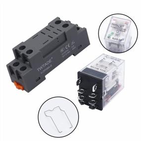 img 3 attached to TWTADE 12V Electromagnetic Relay With Indicator Light And Socket Base - 10A, 8 Pins, 2DPT, 2NO 2NC -YJ2N-LY