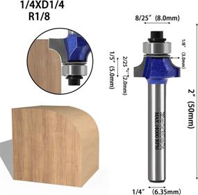 img 2 attached to Blue ZokMok Roundover Router Bits With 1/4 Shank For Tear-Out Prevention And Light Duty Woodworking