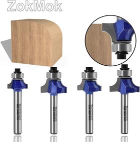 img 3 attached to Blue ZokMok Roundover Router Bits With 1/4 Shank For Tear-Out Prevention And Light Duty Woodworking