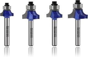 img 4 attached to Blue ZokMok Roundover Router Bits With 1/4 Shank For Tear-Out Prevention And Light Duty Woodworking