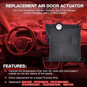 img 3 attached to 🔧 High-Quality HVAC Blend Door Actuator: Perfect Fit for 2002-2004 Ford Expedition, 2001-2005 Explorer Sport Trac, 1995-2002 Explorer, 1998-2011 Ford F-100 Ranger, 2002-2005 Lincoln Navigator | Replaces#604-202