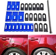 hiyi car dent repair tools heavy duty paintless repair removal tools strong dent puller handle lifter blue glue tabs powerful body repair dent remover tool kit for car dent repair (blue) логотип