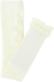 img 4 attached to RuffleButts Little Footless Ruffle Tights Girls' Clothing : Socks & Tights