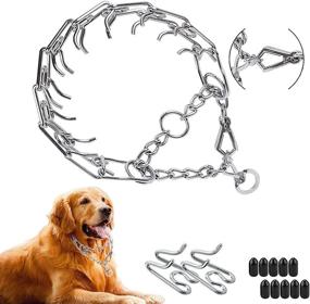 img 4 attached to 🐶 Stainless Steel Chain Dog Collar - Easy Quick Release, Adjustable for Small Medium Large Dogs