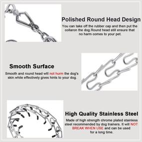 img 3 attached to 🐶 Stainless Steel Chain Dog Collar - Easy Quick Release, Adjustable for Small Medium Large Dogs