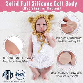 img 2 attached to Vollence 17.5 Inch Full Body Silicone Baby Dolls - Realistic, Bald Boy Doll For DIY Lovers And Collectors - Not Vinyl Material.